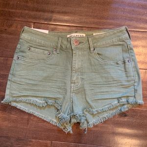 Pacsun BullHead High waist Shorts olive green